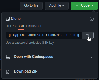 git clone link